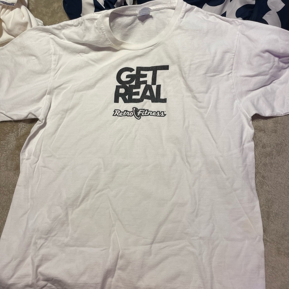 Retro fitness White T-Shirt